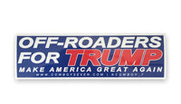 OFF-ROADERS FOR TRUMP COLORED STICKER